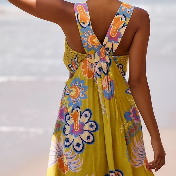 ❤️SOLD❤️ NWTS ANTHROPOLOGIE BANDEAU MINI DRESS (L) - Picture 3 of 12